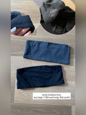 ptula bandeau bras size large
